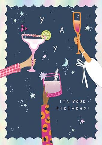 Cocktails Birthday Card