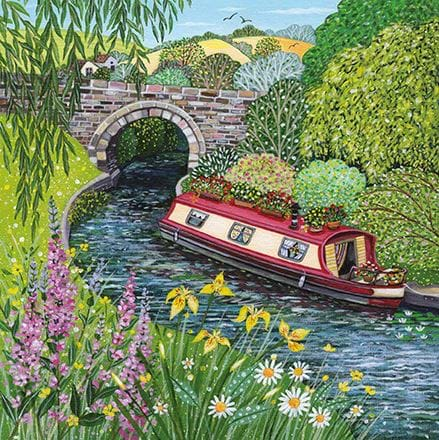 Narrowboat Greeting Card