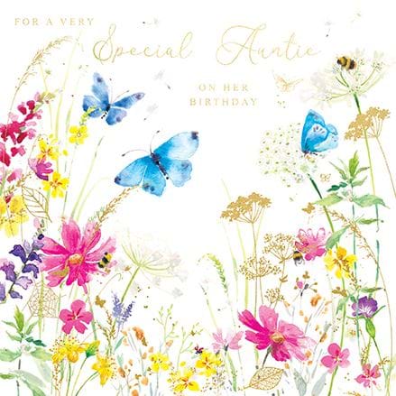 Meadow Auntie Birthday Card