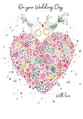 Love Birds Wedding Card