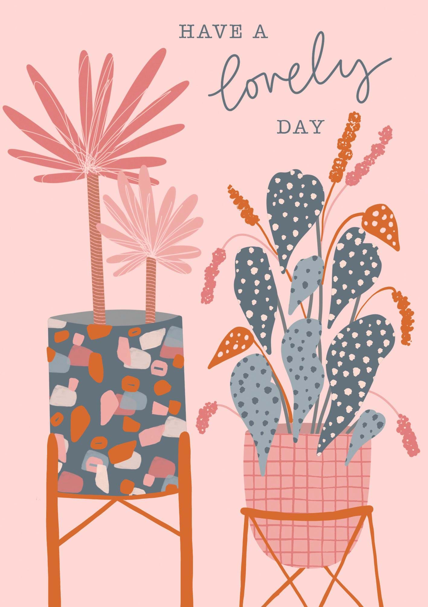 Terrazzo Planter Birthday Card