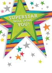 Neon Superstar Congratulations Card
