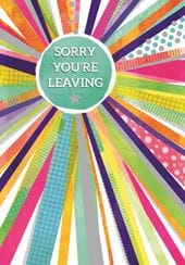 good things to write in leaving cards Neon Beams Leaving Card