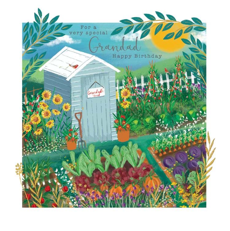 Garden Shed Grandad Birthday Card