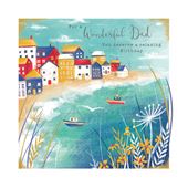 Coastal Town Dad Birthday Card