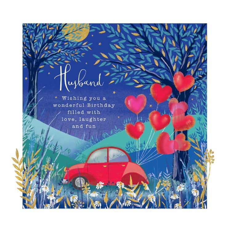 Late Night Drive Husband Birthday Card