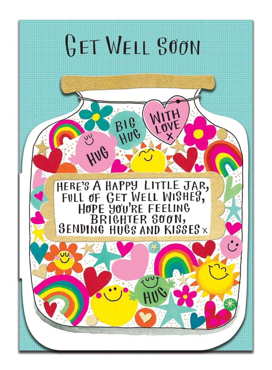 Happy Jar Get Well Soon Card