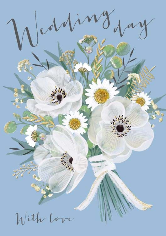 Bouquet Wedding Card