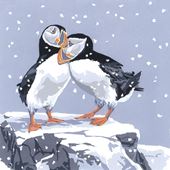 Snowy Puffins Christmas Card Pack (5)