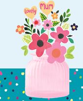Vase of Flowers Mother's Day Card