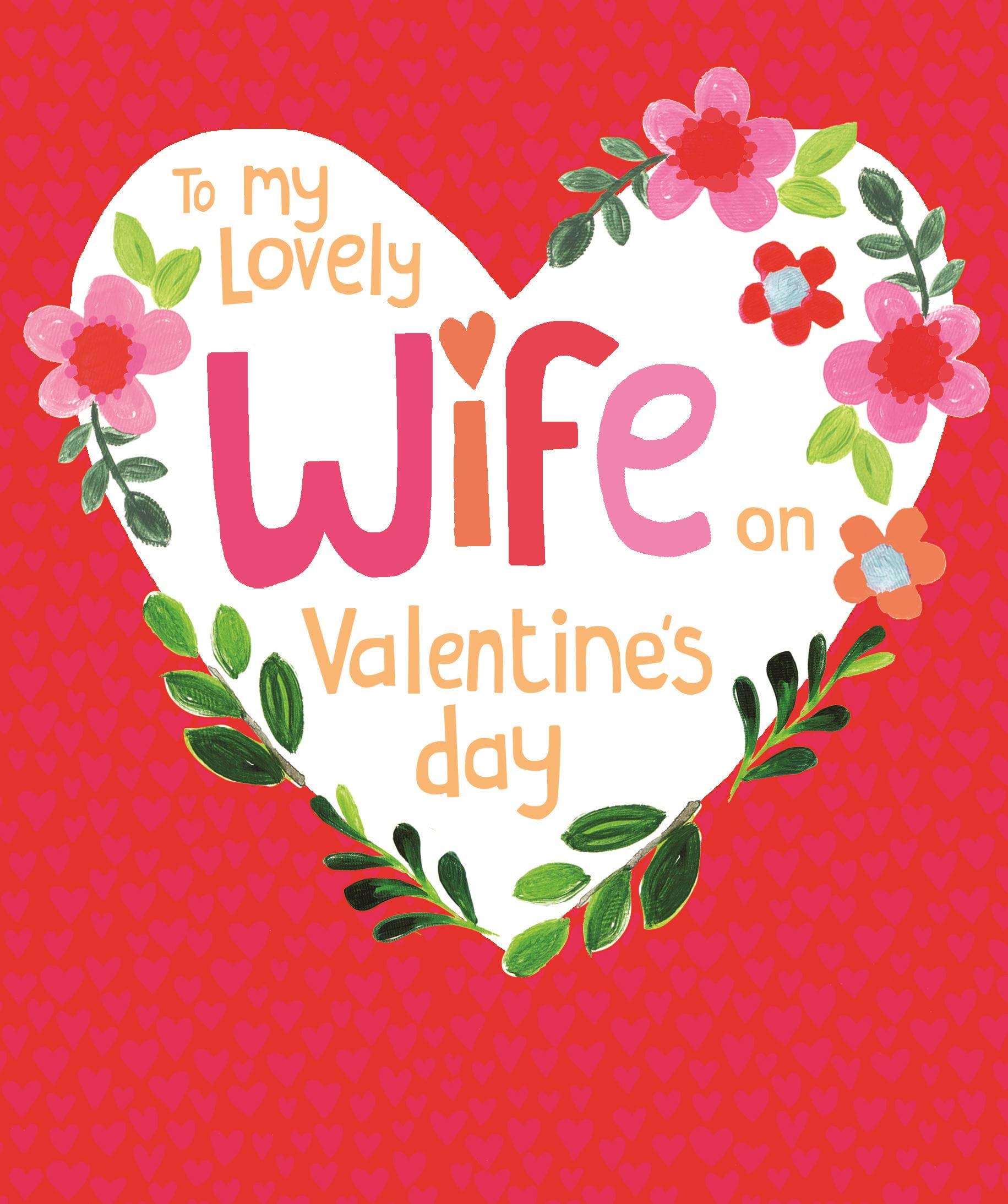 Lovely Wife Valentine's Day Card