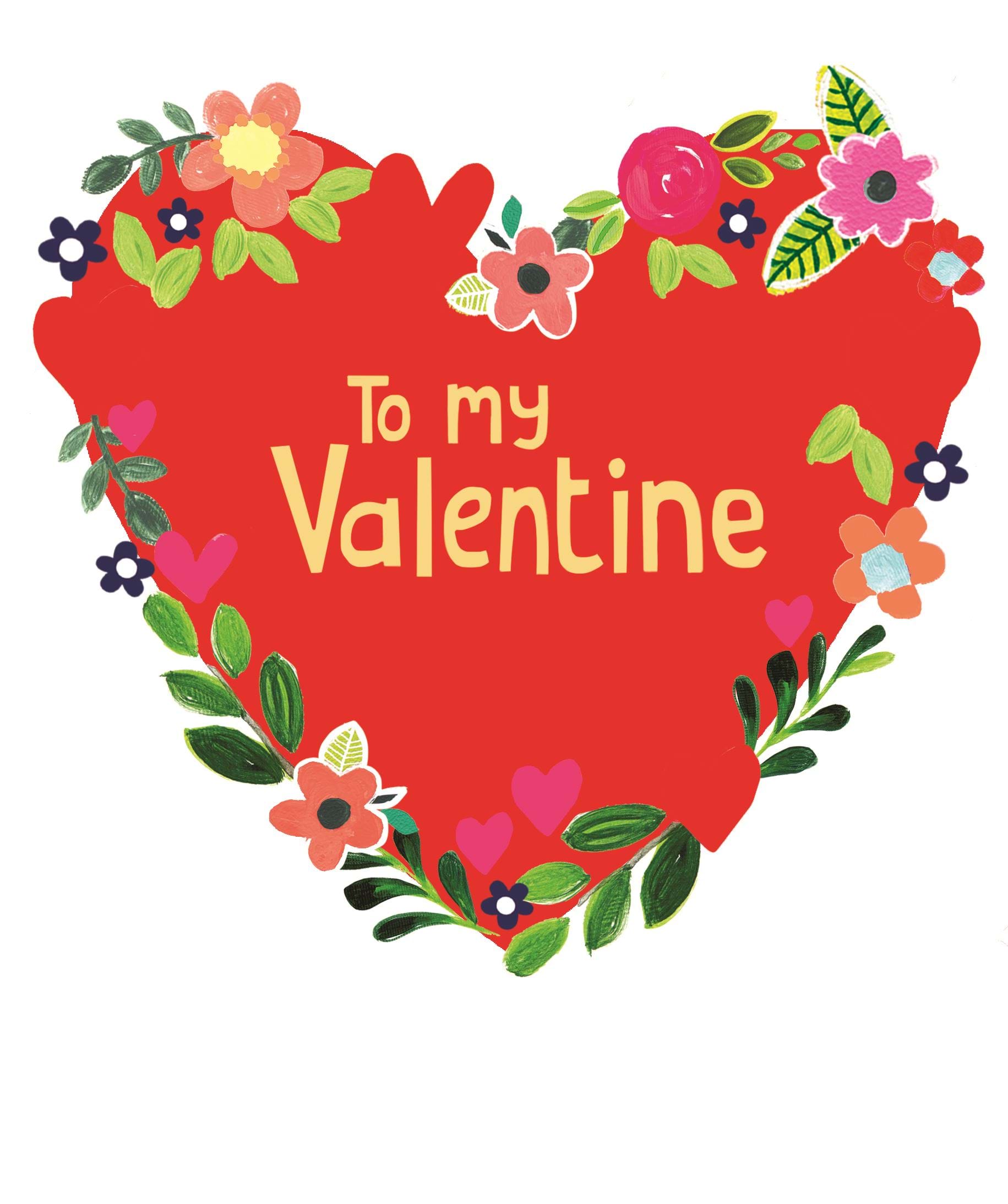 Flower Heart Valentine's Day Card