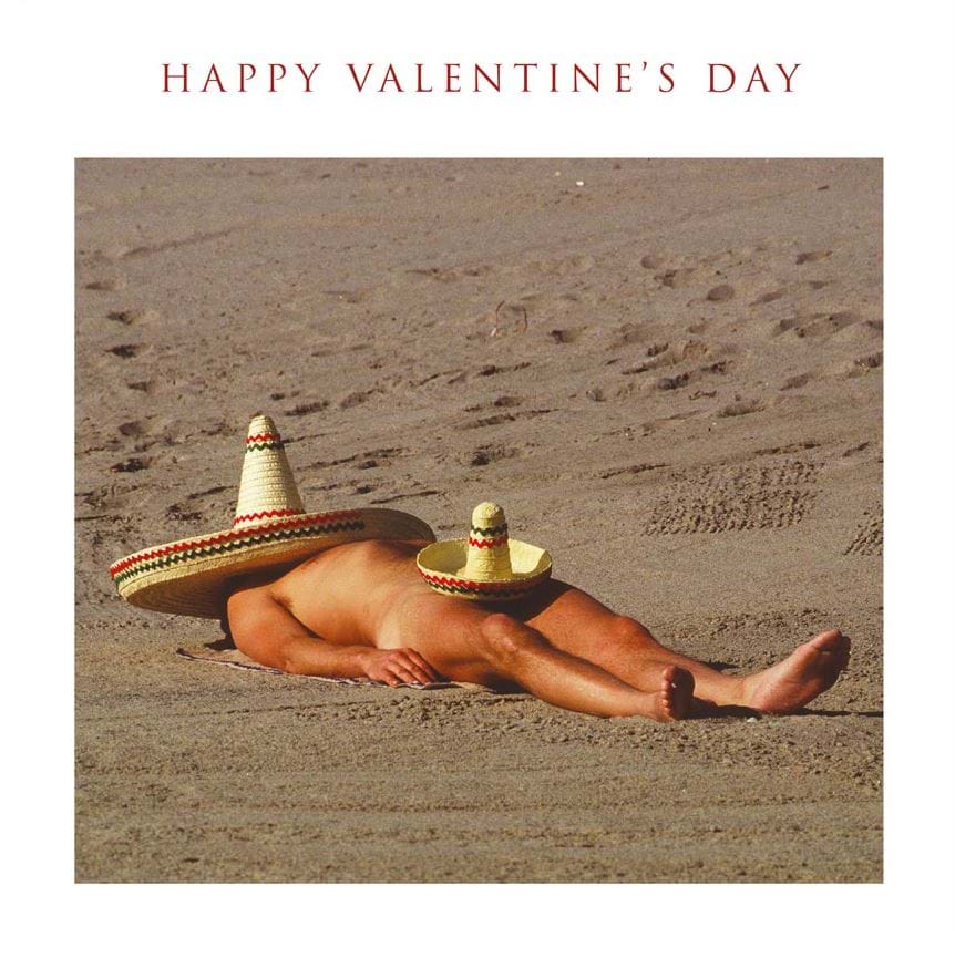 Keep Your Hat On Valentine's Day Card