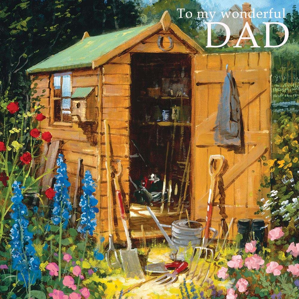 Garden Shed Father's Day Card
