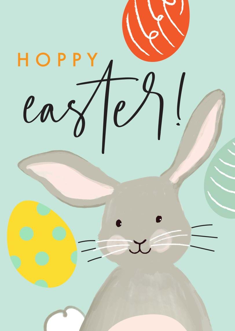 Hoppy Bunny Easter Card Pack (5)