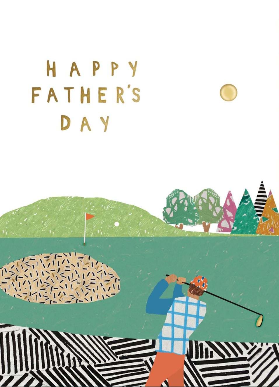 Golfing Father's Day Card