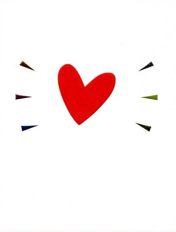 Red Heart Valentine's Day Card