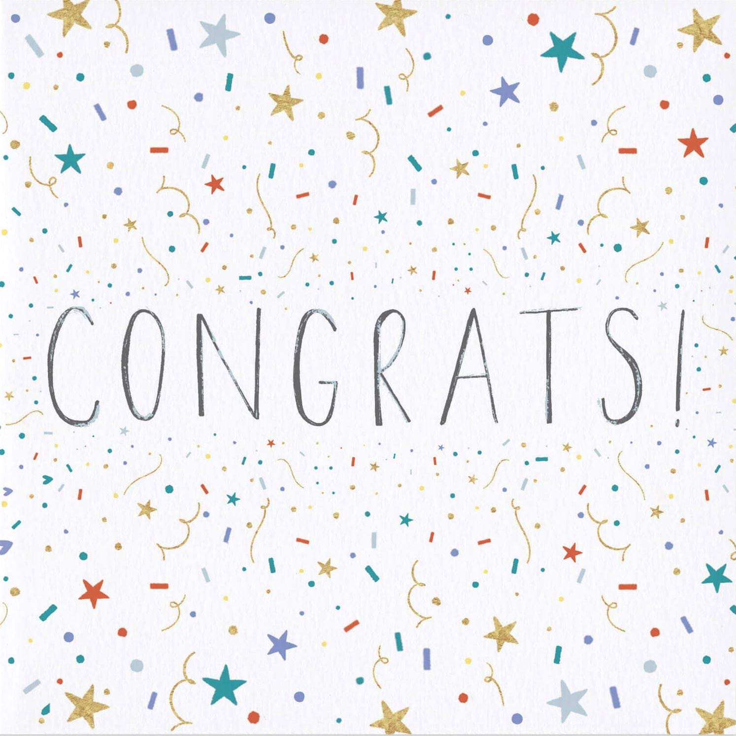 Confetti Congratulations Card
