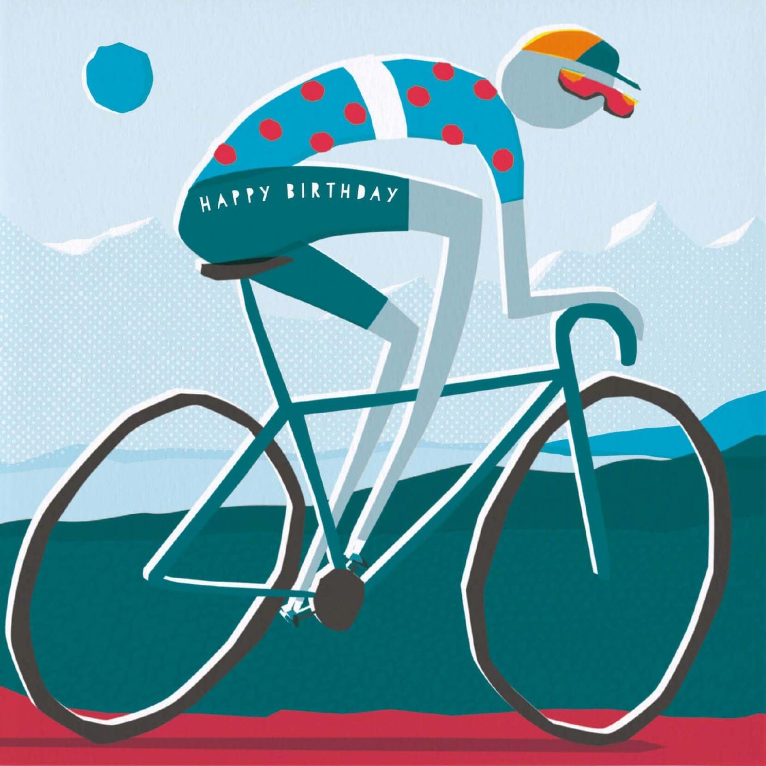 Cyclist Birthday Card