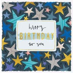 Stars Birthday Card