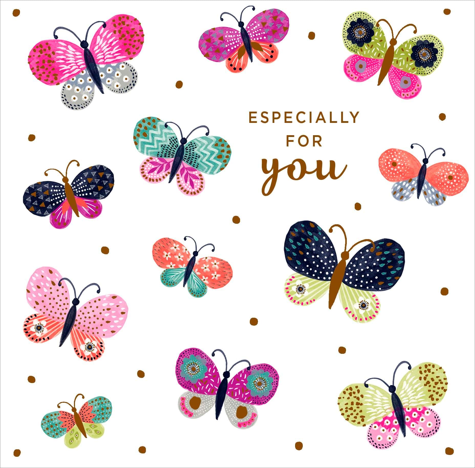 Butterflies Birthday Card