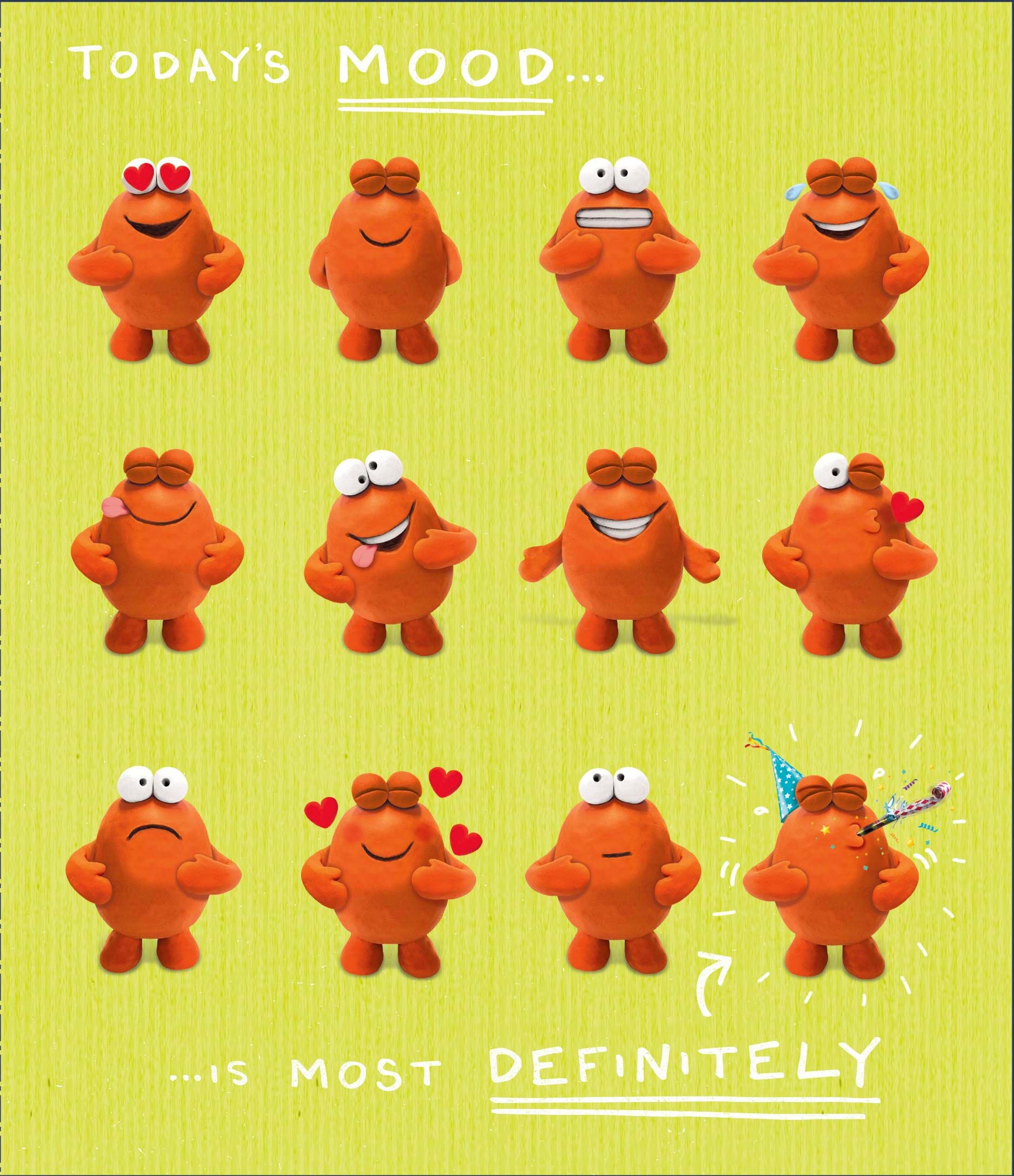 Today's Mood Birthday Card
