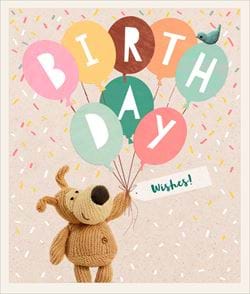 Boofle Balloons Birthday Card