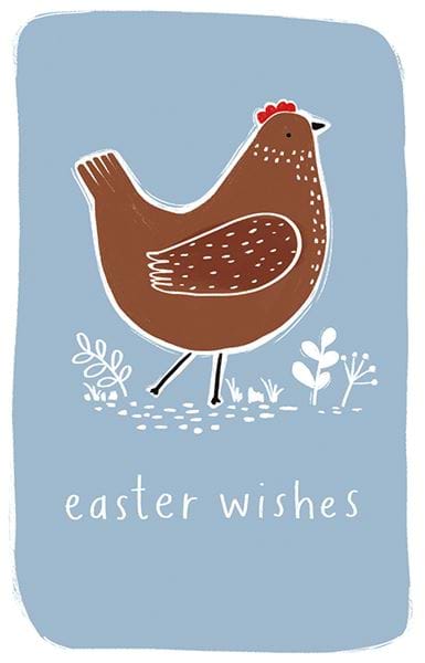 Brown Hen Easter Card Pack (6)