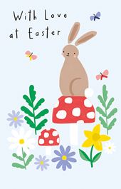 Toadstool Bunny Easter Card Pack (6)