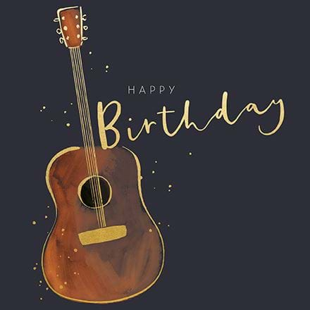 Guitar Birthday Card