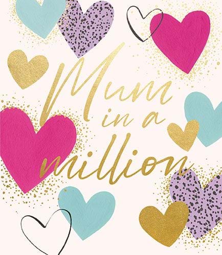 Mum in a Million Birthday Card