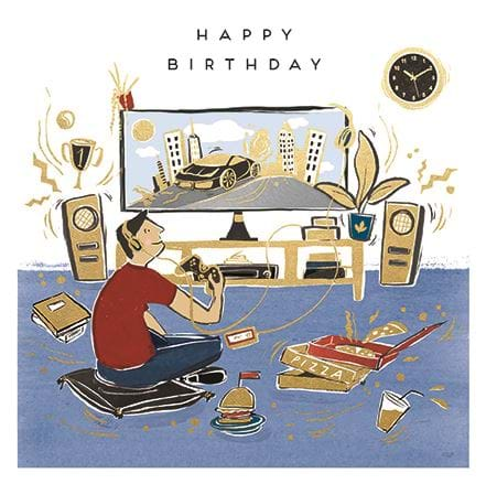 Gaming Birthday Card