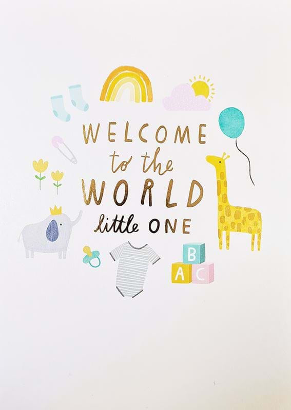 Welcome to the World New Baby Card