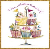 Cupcake Stand Mother's Day Card