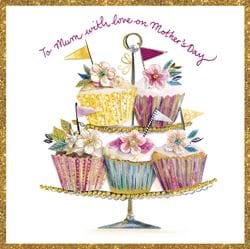 Cupcake Stand Mother's Day Card