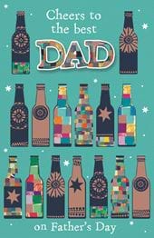 Beer Bottles Father's Day Card