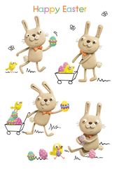 Bunny Egg Hunt Easter Card