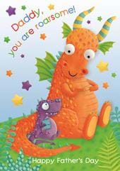 Roarsome Daddy Father's Day Card