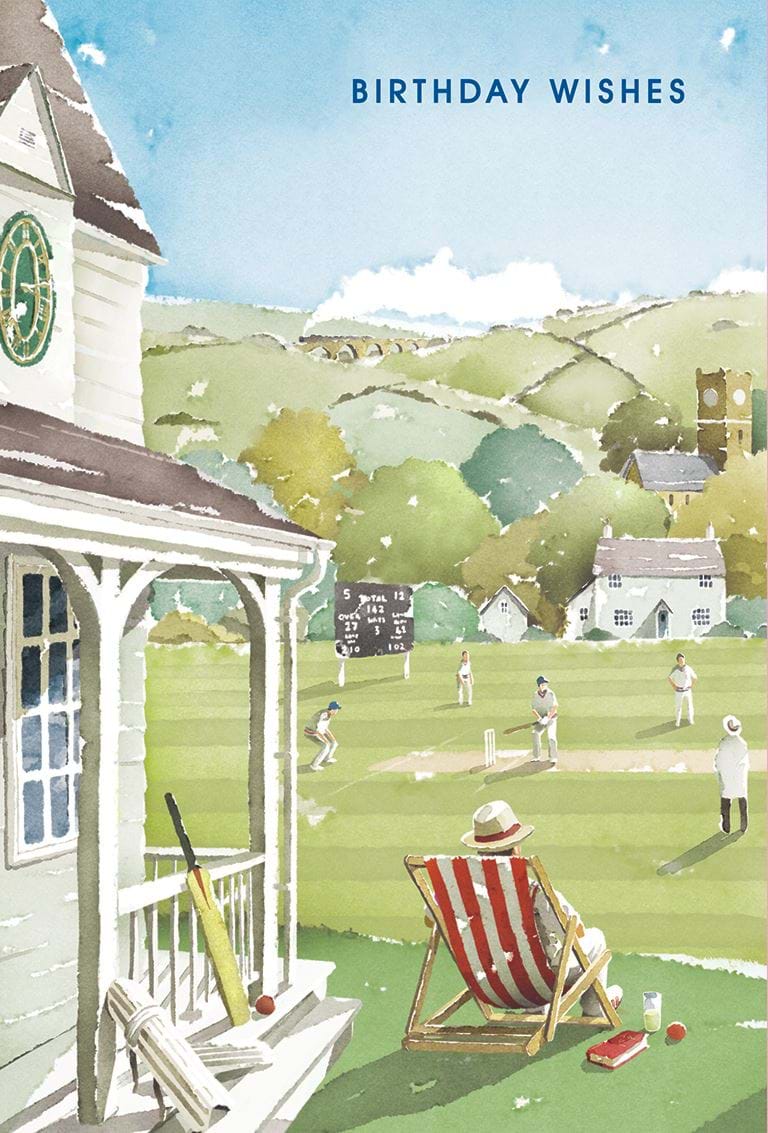 Cricket Game Birthday Card