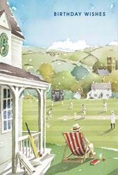 Cricket Game Birthday Card