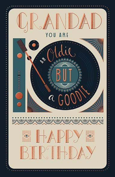 Oldie But A Goodie Grandad Birthday Card