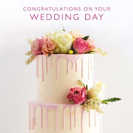 Iced Cake Wedding Card