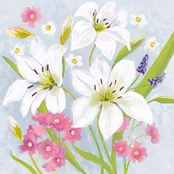 Lilies in Bloom Greeting Card