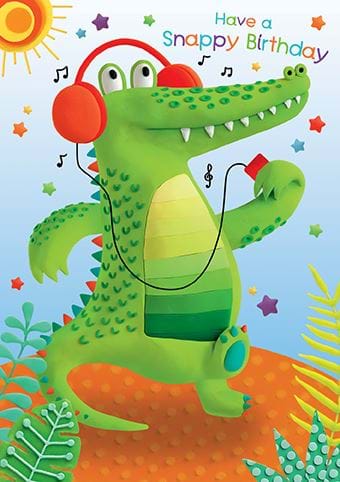 Crocodile Birthday Card