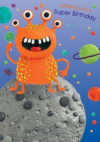 Alien Birthday Card