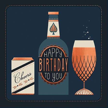 Cheers To You Birthday Card