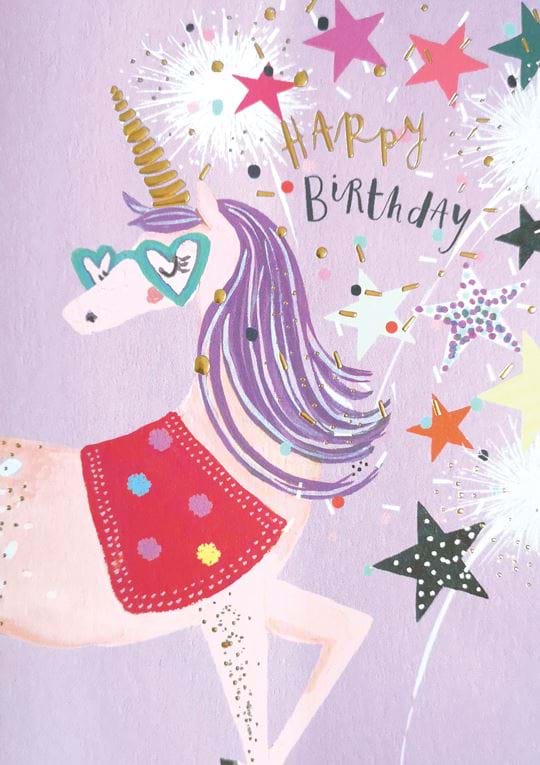 Unicorn Birthday Card