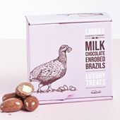 Milk Chocolate Enrobed Brazils by Laura's Confectionery