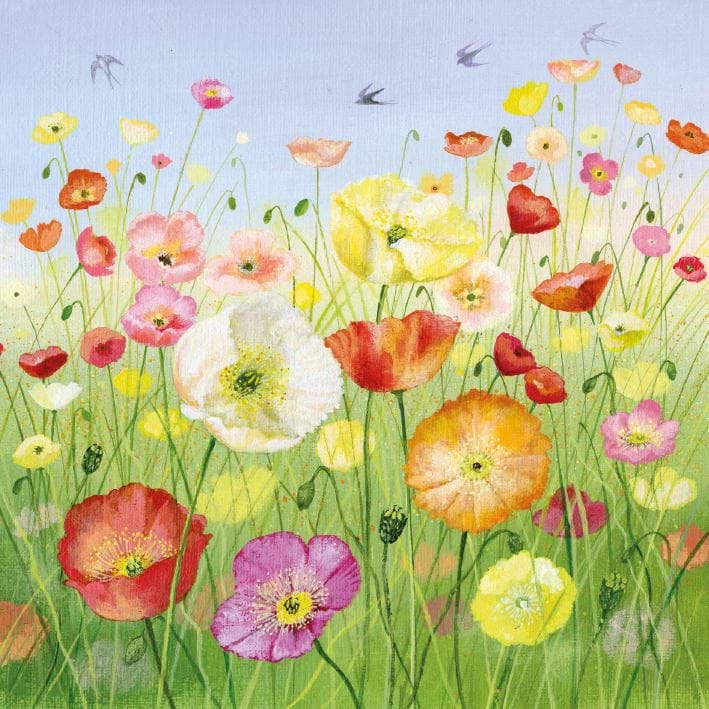 Icelandic Poppies Greeting Card