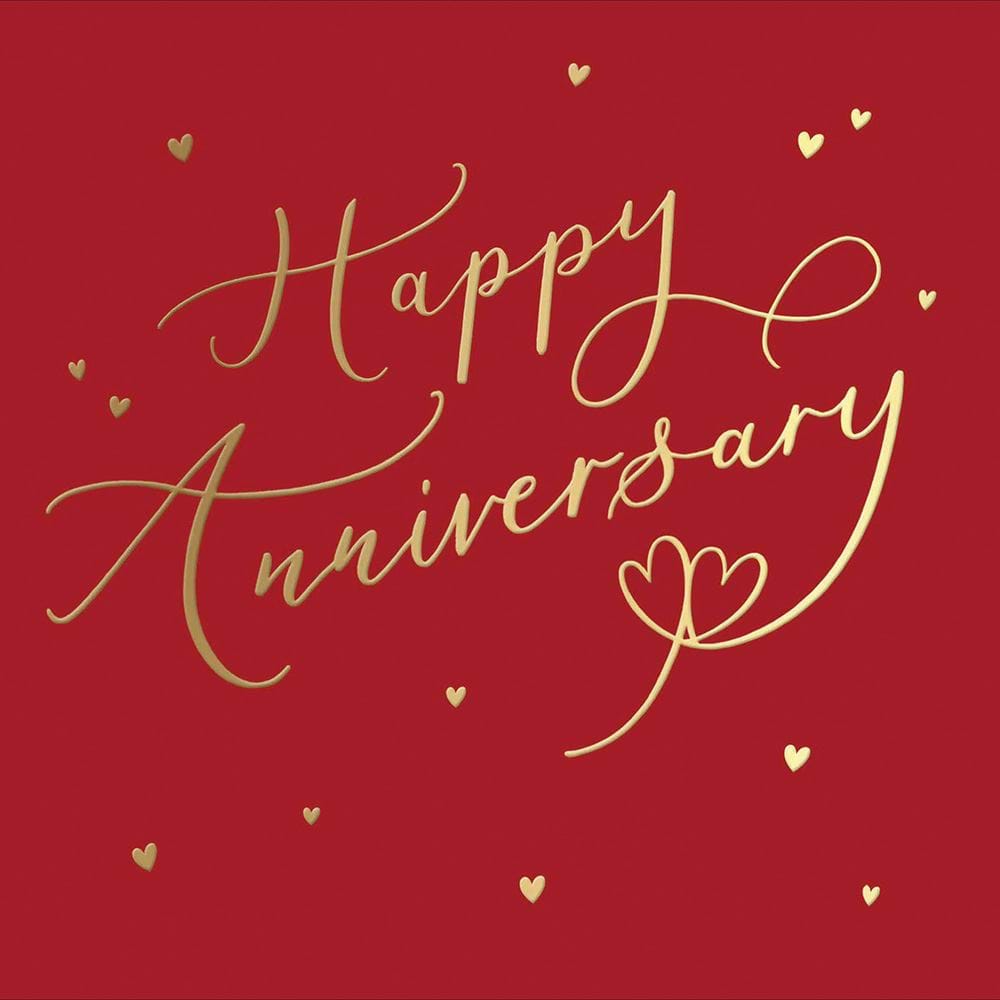 Interlinked Hearts Anniversary Card